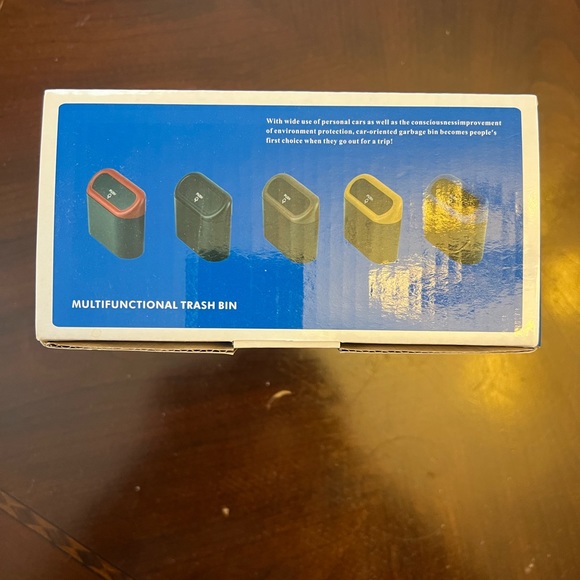 Accmor Black Multifunctional Trash Bin with Lid - Picture 4 of 6